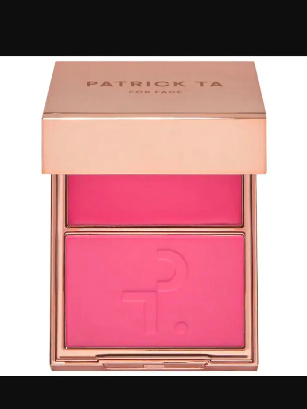 PATRICK TA Double-Take Crème & Powder Blush Duo:Color-She's a Doll-New